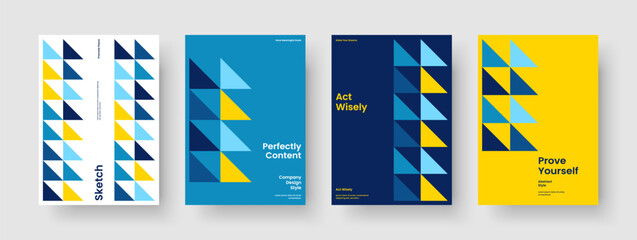 Wall Mural - Abstract Report Design. Geometric Brochure Template. Modern Book Cover Layout. Background. Business Presentation. Poster. Banner. Flyer. Leaflet. Pamphlet. Notebook. Handbill. Portfolio. Catalog