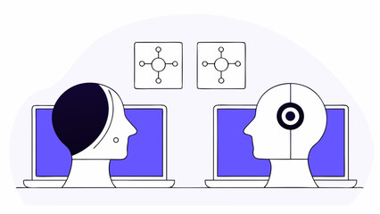 digital AI design for futuristic communication