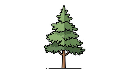 Wall Mural - Architectural Tree Line Drawings – Minimal CAD Side View Forest Section Outline Set for Landscape Design AI EPS PNG JPEG.

