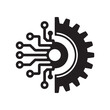 © Koushik - Vector art of half gear and circuit board icon