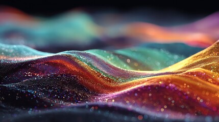 Wall Mural - Abstract Holographic Background of Flowing Liquid Patterns and Colors