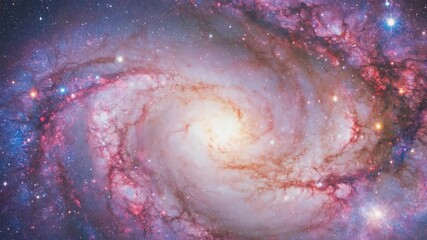 Wall Mural - A galactic core glowing with countless stars in motion