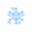 © Tarana - node map icon sign vector