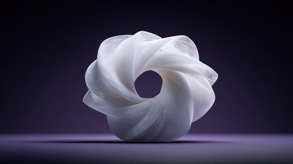Abstract white circle design