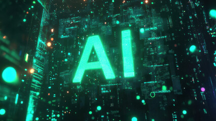 Ai innovations transforming technology landscape digital environment visual content futuristic perspective