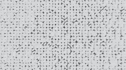 Abstract 3d render, white geometric background, seamless looped video animation, futuristic minimal glowing motion with clean design shapes for creative visual patterns