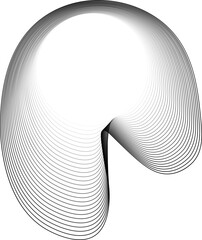 Wall Mural - Vector with a circular center and softly arched, blobby edges creating a sense of light spreading through curves.