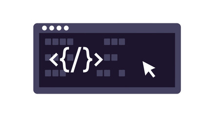Digital code displayed on a dark computer screen with a cursor.