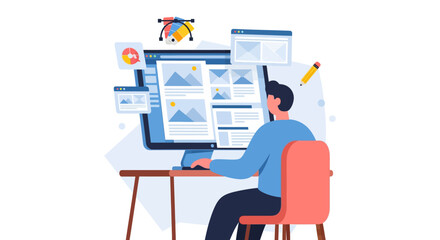 Web Design Process Designing User Interfaces and Building Website Layouts with a Designer