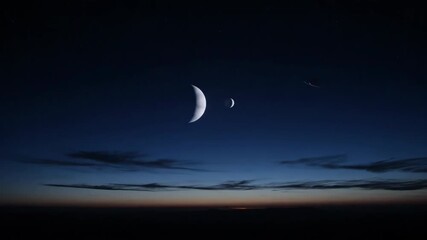 Wall Mural - Distant horizon fades into an approaching darkness during a celestial alignment grand, eclipse, nature