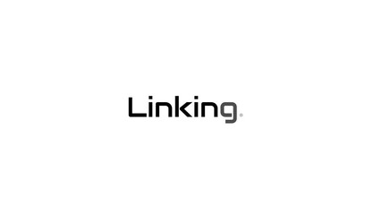 Technology linking text message fading in and out animation on white background