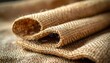 © eryto - Close-up of folded burlap fabric