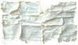 © oio - Collage of torn, wrinkled pieces of white graph paper with irregular edges and visible grid lines