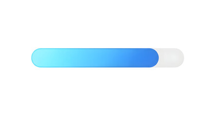 blue and white progress bar indicating loading status against a for website design and user interfac