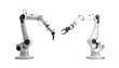 © Mostafijur - Robotic surgery arm bundle with two variations isolated on transparent background
