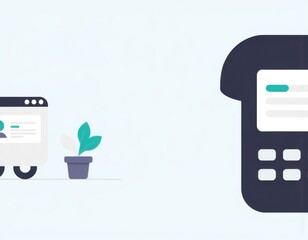 Call center support holding phone with  icon for worldwide nonstop and fulltime available contact of service concept Assistance customer services delivery Technician ready for service  hours ui interf