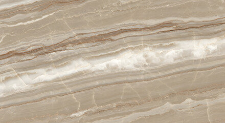 Natural marble texture background with beige tone and white vein pattern