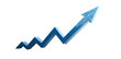 © Fakih - Blue upward trending graphic