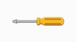 © creativestock - Classic Yellow Flathead Screwdriver Illustration