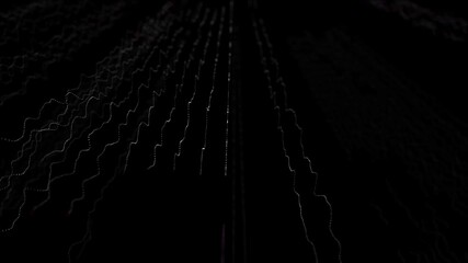 Wall Mural - Abstract background with animation moving of lines for fiber optic network. Magic flickering dots or glowing flying lines. Animation of seamless loop.