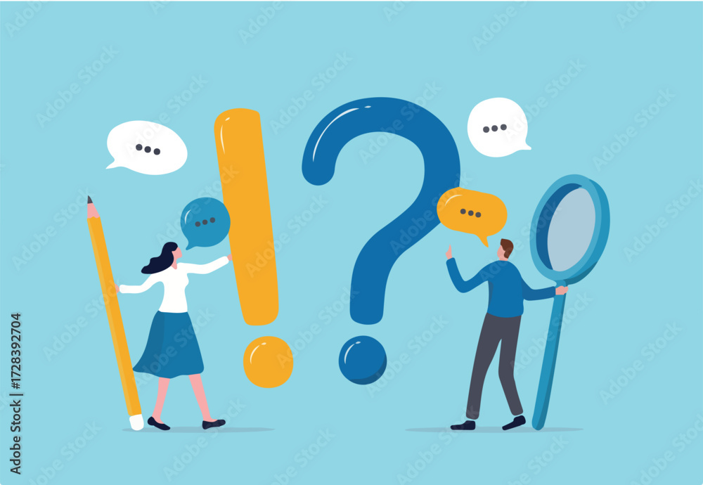 Faq Thinking Ask questions, FAQ, problem or curiosity, doubt and confusion to be ...