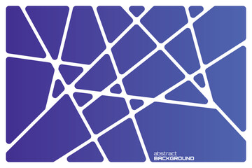 Wall Mural - Abstract gradient blue geometric white lines Polyhedron background seamless  rounded drawing vector illustration design for business network wallpaper connection concept EPS 10