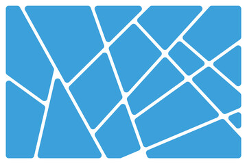 Wall Mural - Abstract blue geometric white lines Polyhedron background seamless  rounded drawing vector illustration design for business network wallpaper connection concept EPS 10