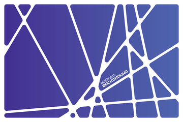 Wall Mural - Abstract gradient blue geometric white lines Polyhedron background seamless  rounded drawing vector illustration design for business network wallpaper connection concept EPS 10
