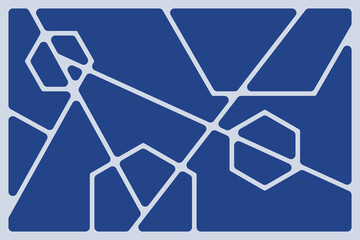 Wall Mural - Abstract blue geometric grey lines Polyhedron background seamless  rounded drawing vector illustration design for business network wallpaper connection concept EPS 10