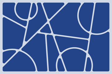 Wall Mural - Abstract blue geometric grey lines Polyhedron background seamless  rounded drawing vector illustration design for business network wallpaper connection concept EPS 10