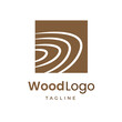 © tsbbstudio - Abstract wood grain logo design with natural organic lines, ideal for companies seeking a professional, earthy, and modern brand identity representing sustainability and quality
