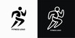 © Abul - Illustration of running man fitness logo
