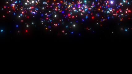 Wall Mural - glow confetti particles light background decoration