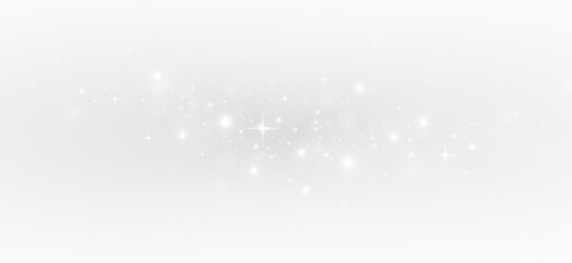 Wall Mural - Bokeh dust and sparkling lights with falling starburst, glittering holiday path, and festive confetti.