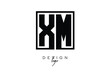 © Kusum - XM Double Letter Monogram Logo – Bold Square Typography Initials for Modern Branding, Identity & Professional Design