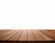 © Cecile - empty wooden table top brown for displaying product the background is transparent