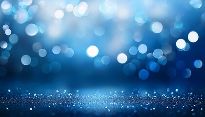 abstract background in shades of blue with blurred lights and bokeh effects abstract background blue blurred lights bokeh