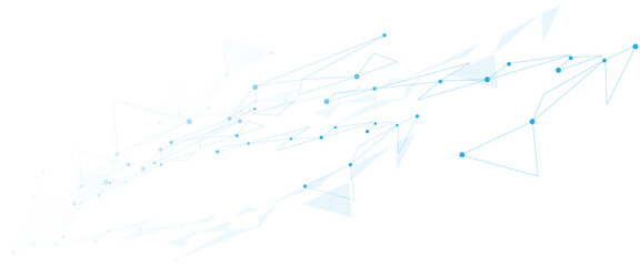 Wall Mural - Abstract white, blue digital technology futuristic communication high tech concept background. global network technology concept.