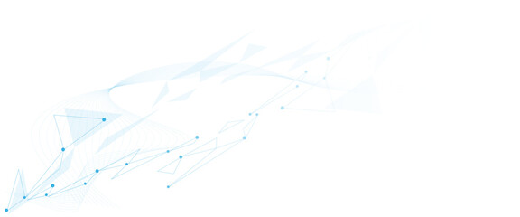Wall Mural - Abstract white, blue digital technology futuristic communication high tech concept background. global network technology concept.
