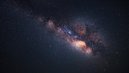 Wall Mural - Star-filled night sky showcasing the galaxy