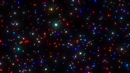 Wall Mural - bright glowing particles lights animation background