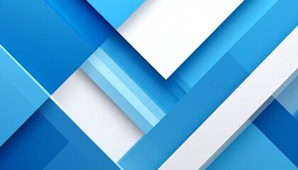 Wall Mural - Blue Geometric Background With Abstract Diamond Shapes And Modern Angles For Tech Design


