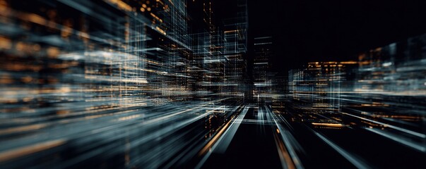 Wall Mural - Digital background for tech, AI, data, audio, graphics, etc.