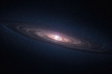 Wall Mural - The vastness of the universe in stunning detail. Sci-fi themed background. Image components provided by a space agency