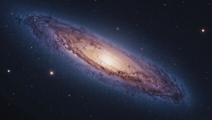 Wall Mural - Science fiction backdrop featuring galaxies and planets. The magnificence of the cosmos. Infinite galaxies fill the universe. Artistic representation of cosmology.
