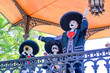 Altares y Adornos de Día de muertos en la Ciudad de Morelia, Michoacán, México.