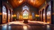 © Terrance - serene prayer room interior with soft lighting candles and religious artifacts creating a peaceful atmosphere for contemplation and spiritual reflection sanctuary faith