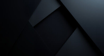 Abstract Dark Geometric Pattern with Sharp Lines and Shadows for Modern Design