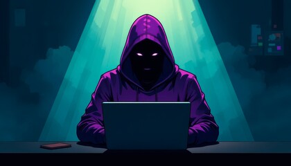 the dark web hooded hacker	