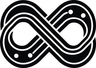 Celtic knot vector illustration design for tattoo pattern, tribal art, and animal symbol icon